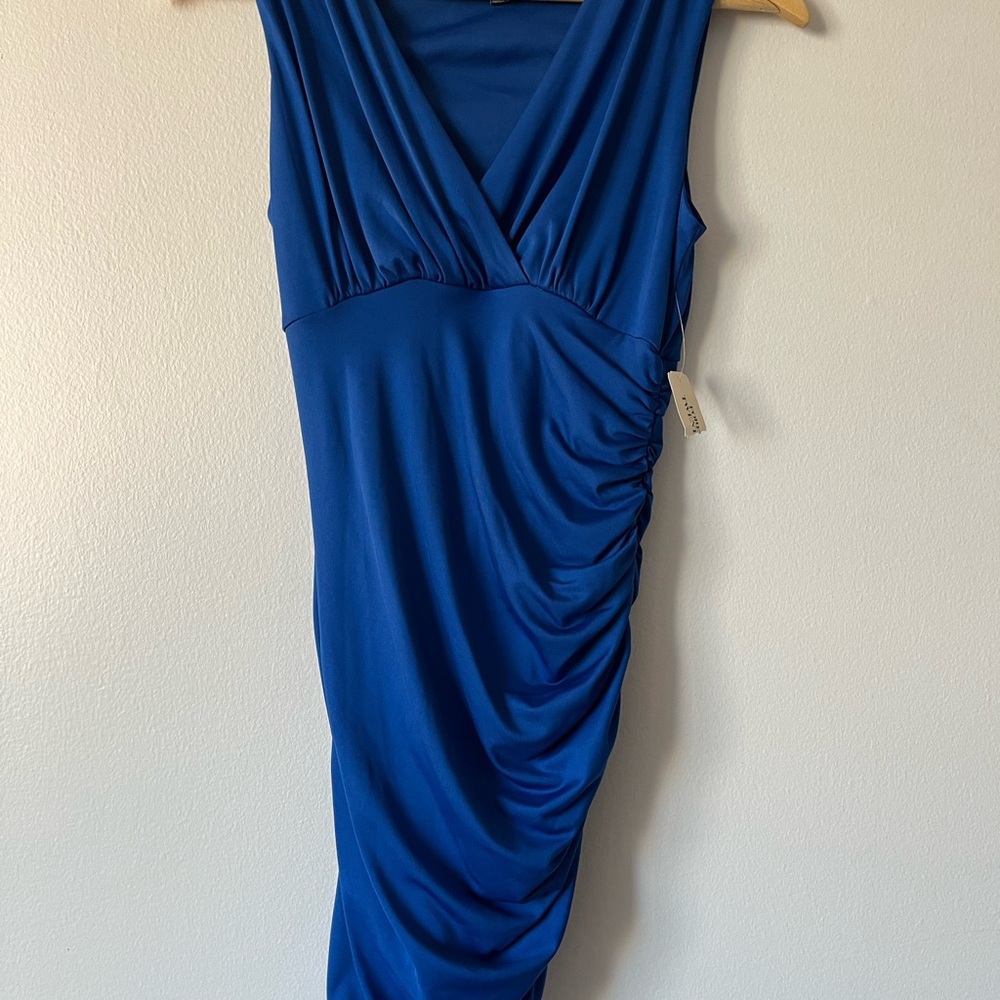 Forever 21 Royal Blue Ruched Dress